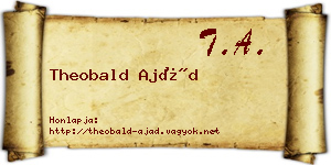 Theobald Ajád névjegykártya